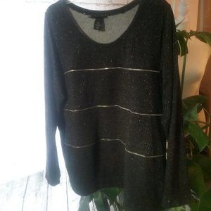 Lane Bryant zipper detail shimmery sweater 18/20